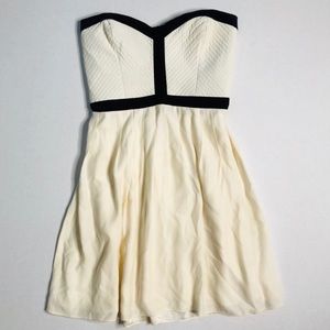 Parker Strapless White Dress, XS